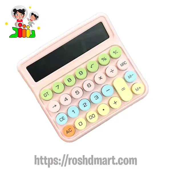 ماشین حساب فانتزی رنگی کد 2188