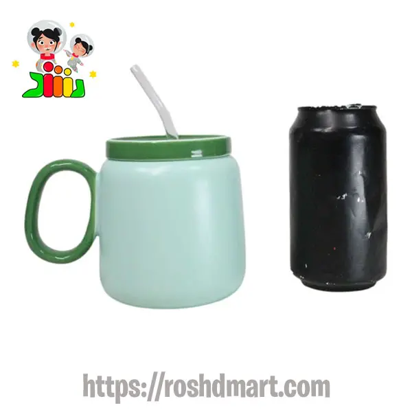 ماگ سرامیکی فانتزی درب دار مدل پاندا 4308