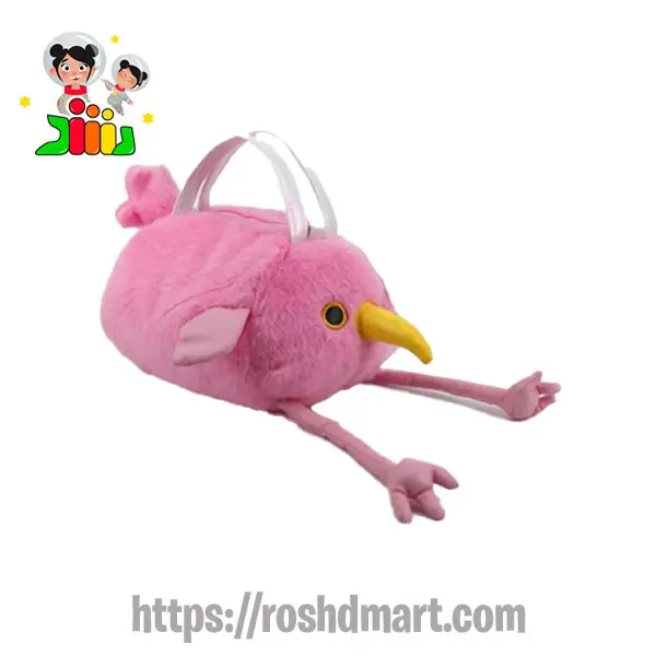 کیف دستی پولیشی حیوانات مدل فلامینگو 5237