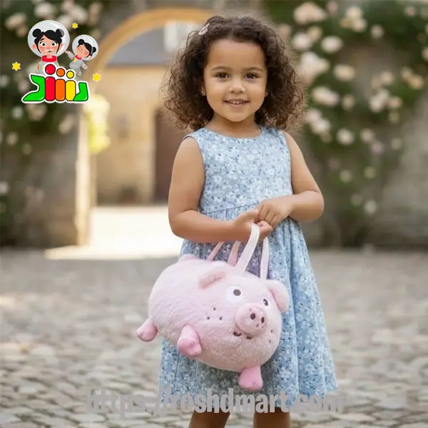 کیف دستی پولیشی حیوانات مدل خوک 5237