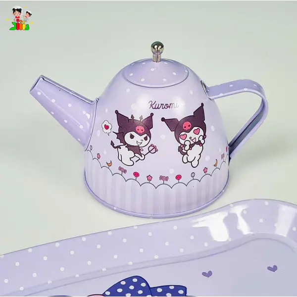 ست ظروف چای خوری فلزی مدل کرومی کد 7675