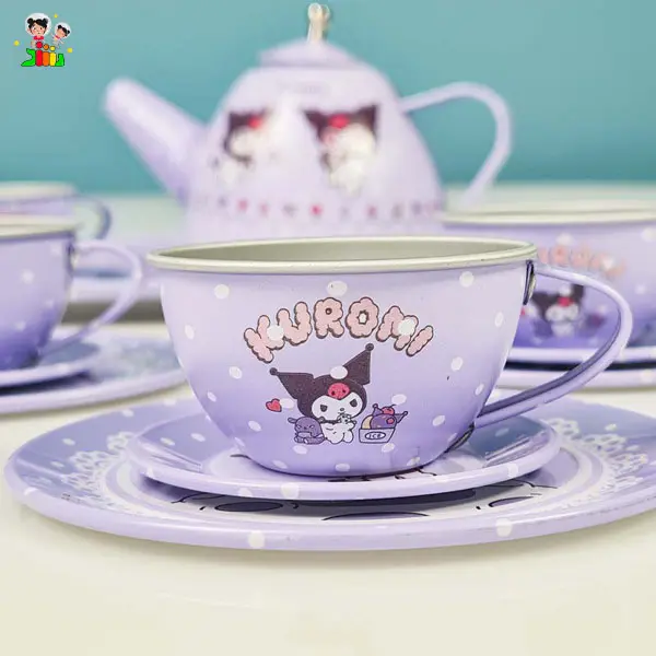 ست ظروف چای خوری فلزی مدل کرومی کد 7675