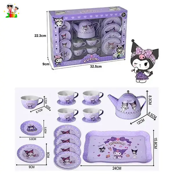 ست ظروف چای خوری فلزی مدل کرومی کد 7675