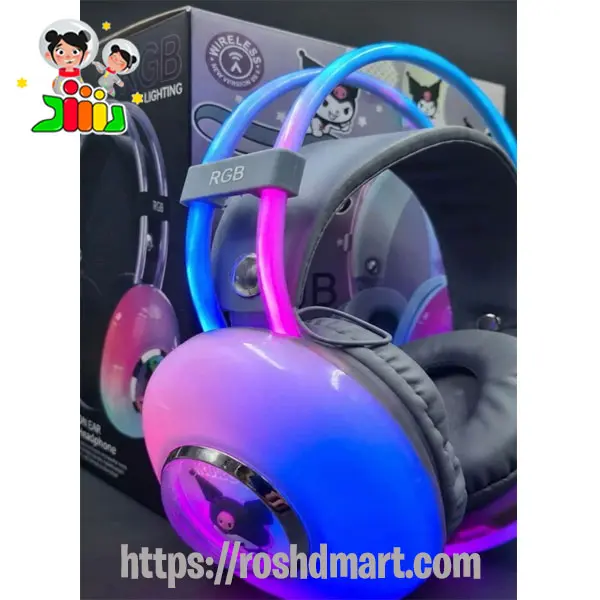 هدفون چراغ دار مدل کرومی کد 908Y
