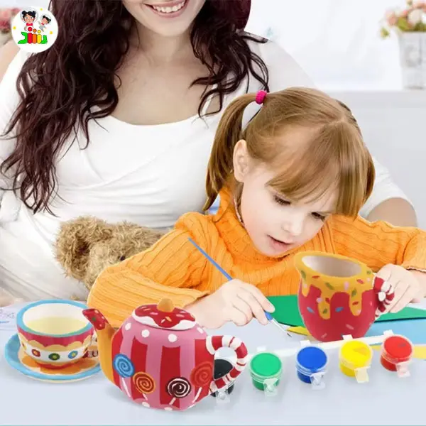 ست ظروف چینی با رنگ آمیزی 15 قطعه کد 868