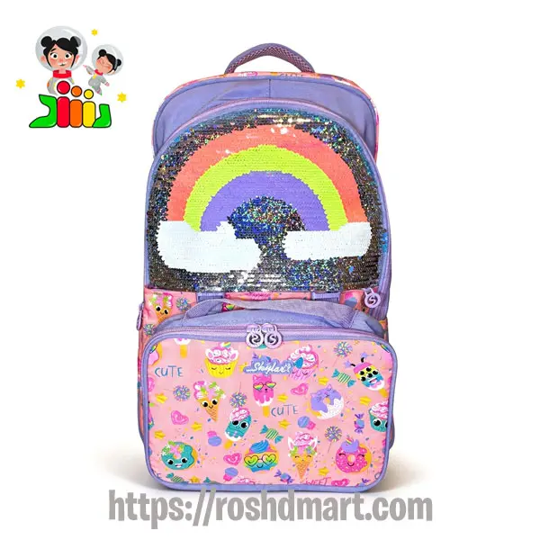 کیف کوله پشتی چرخ دار با بگ غذا برند اسکایلر