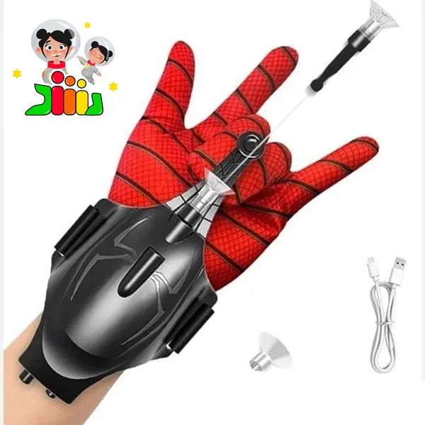 دستکش تار پرتاب کن شارژی اسپایدرمن کد MK007