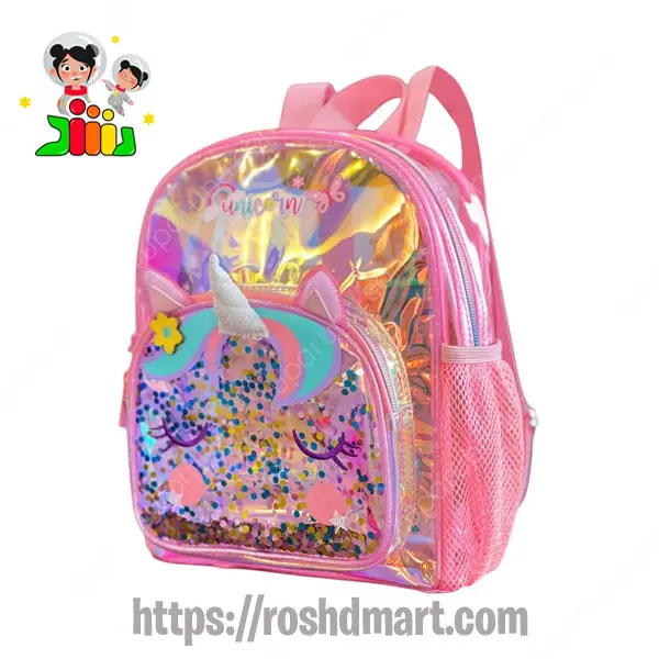 کیف کوله طلقی مدل یونیکورن برند وست 2073