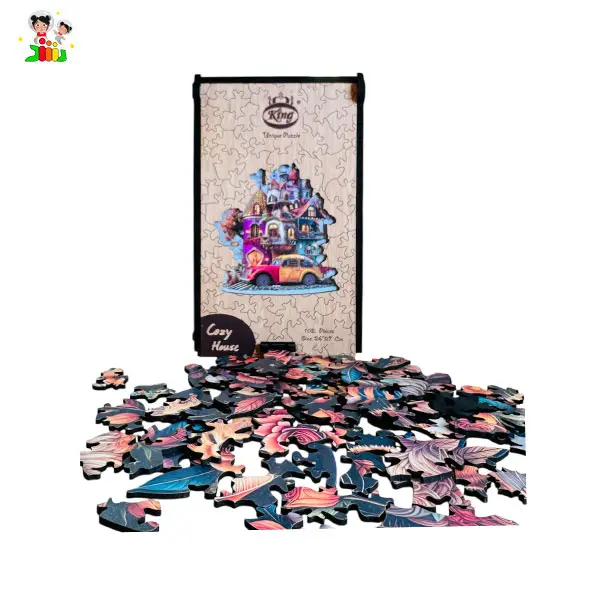 پازل چوبی طرح خانه دنج سایز A4