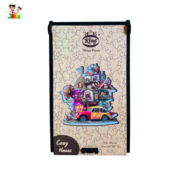 پازل چوبی طرح خانه دنج سایز A4