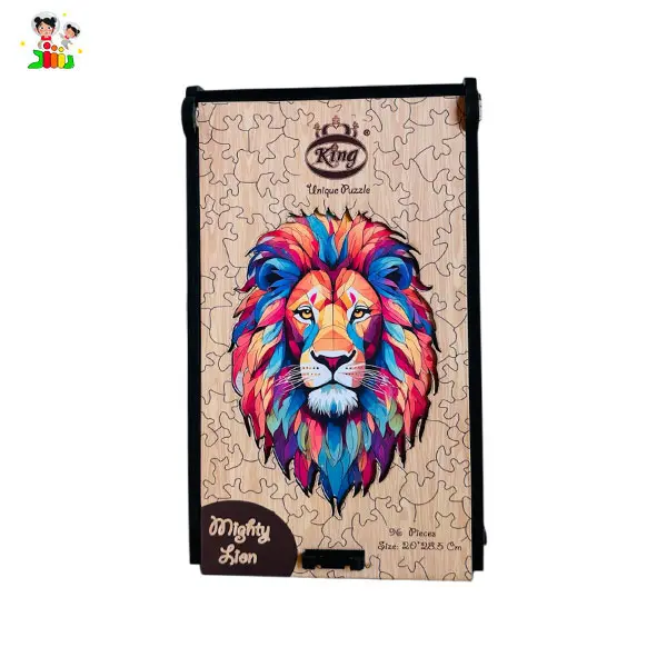 پازل چوبی طرح شیر سایز A4